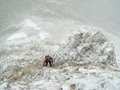 31 Salendo alla Serra la nevicata prende i connotati di na bufera